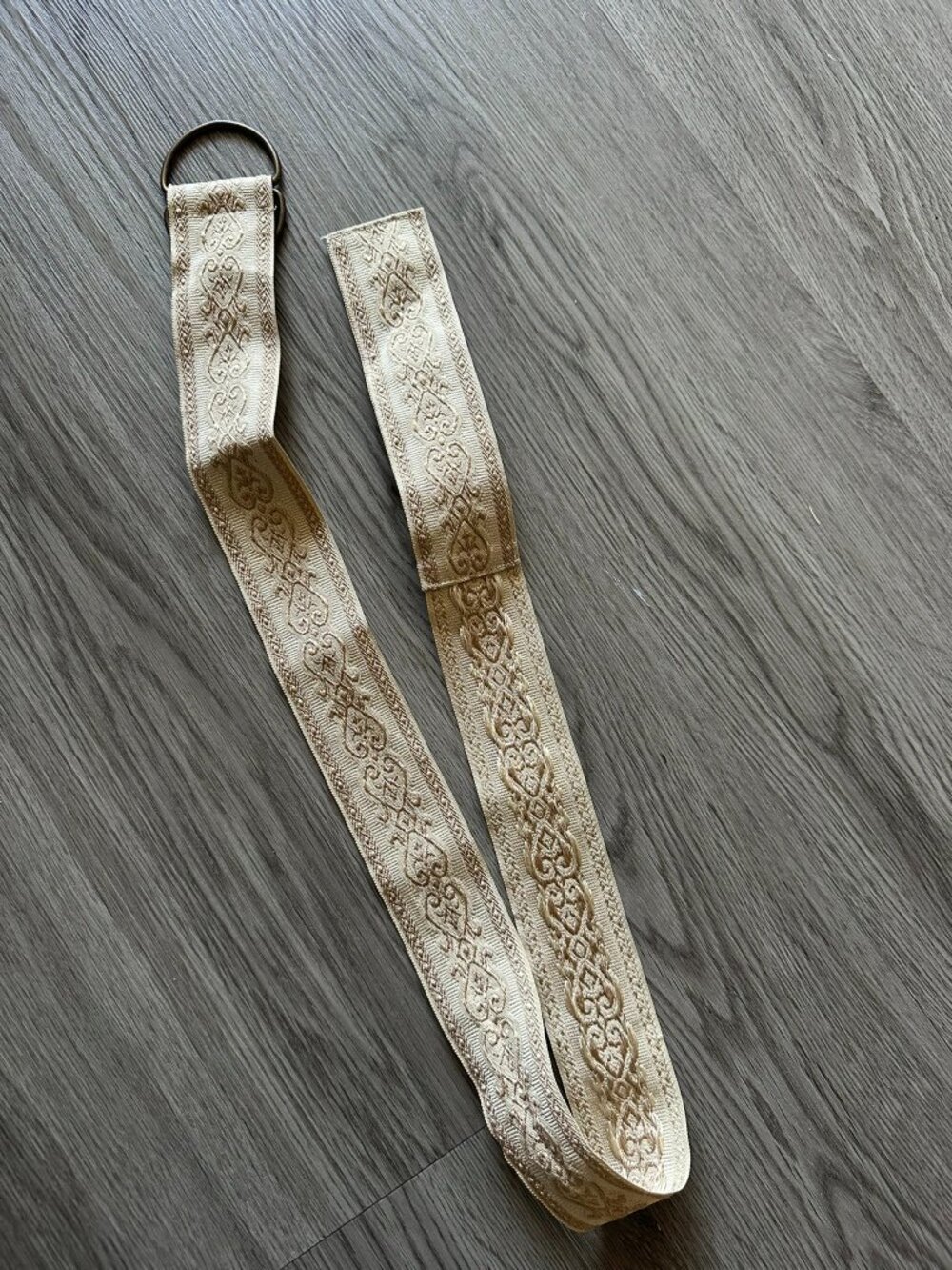 Mudd Tan / Khaki Fabric 2" Wide Belt - Size 11